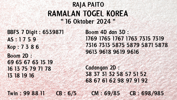 Prediksi Korea