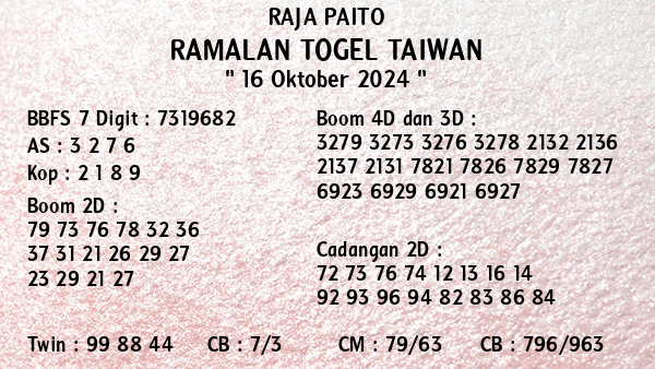 Prediksi Taiwan