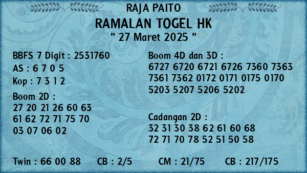 Prediksi HK