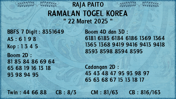 Prediksi Korea