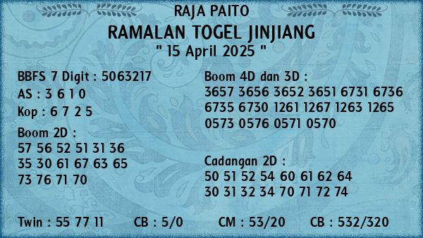 Prediksi Jinjiang