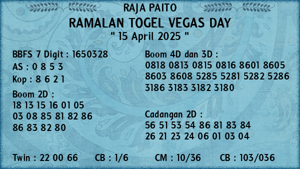 Prediksi Vegas Day
