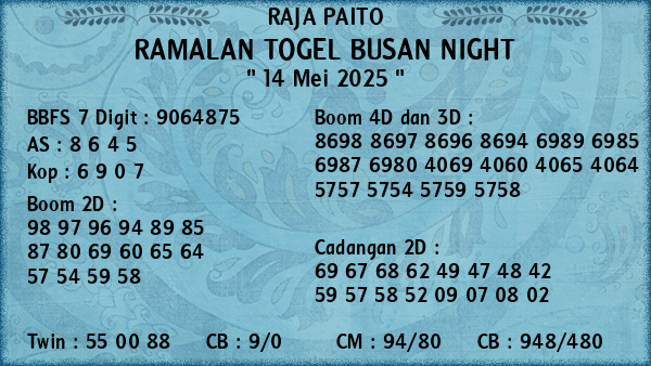 Prediksi Busan Night